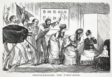 Het fotograferen van de eerstgeborene